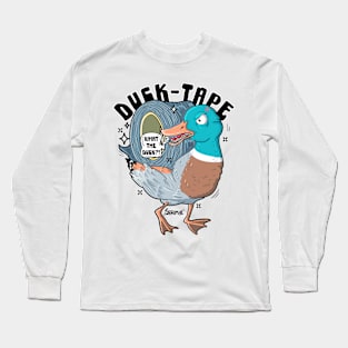 Duck-tape duck pun Long Sleeve T-Shirt